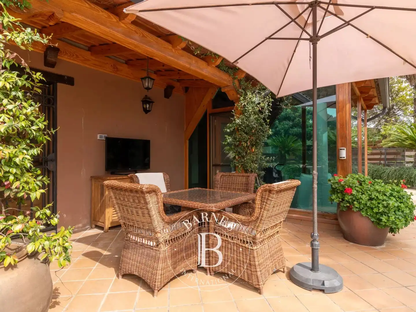 Terrassa de Casa o xalet en venda en Santa Susanna amb Aire condicionat, Calefacció i Jardí privat