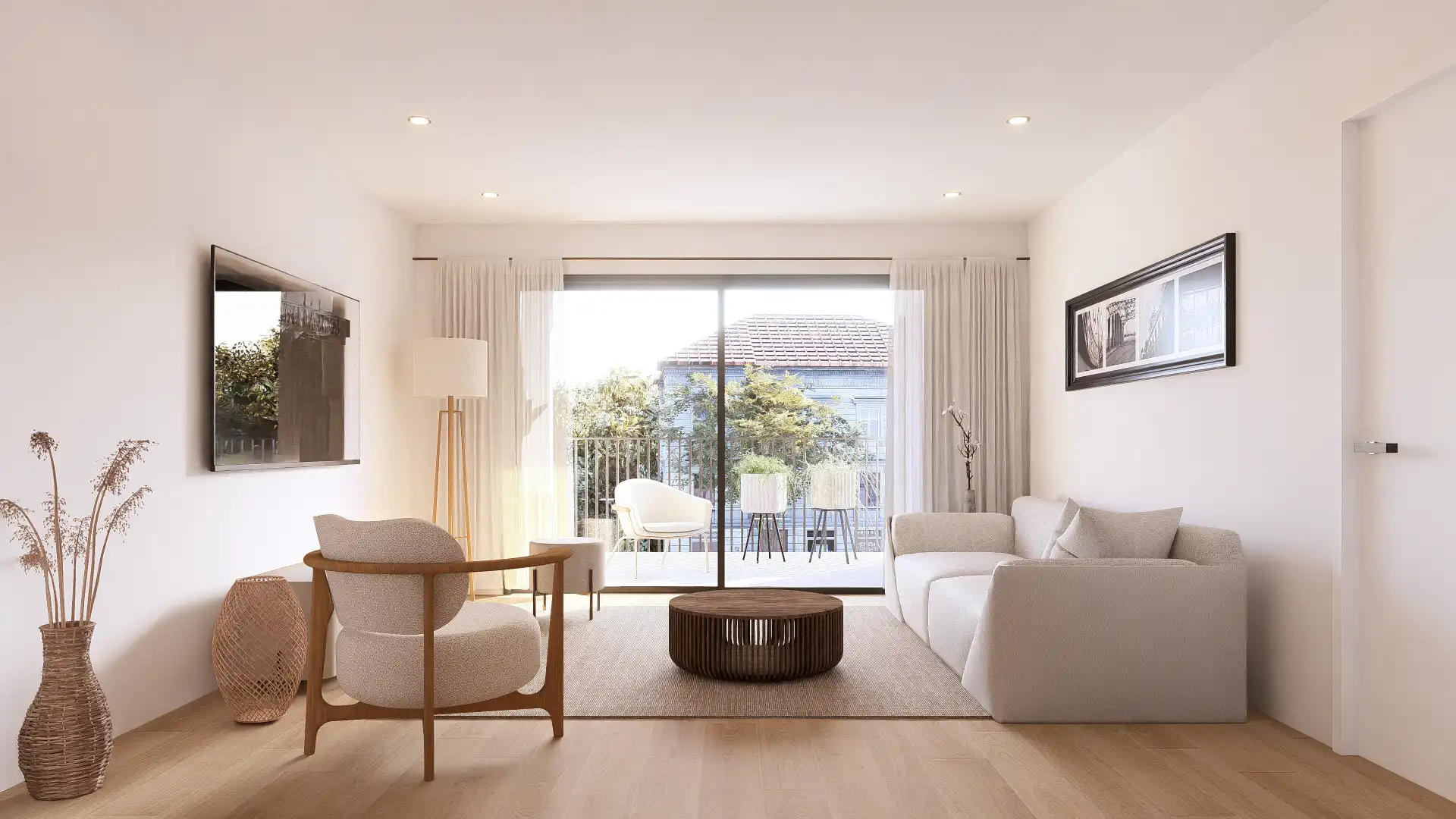 Living room of Flat for sale in La Garriga  with Air Conditioner, Heating and Parquet flooring