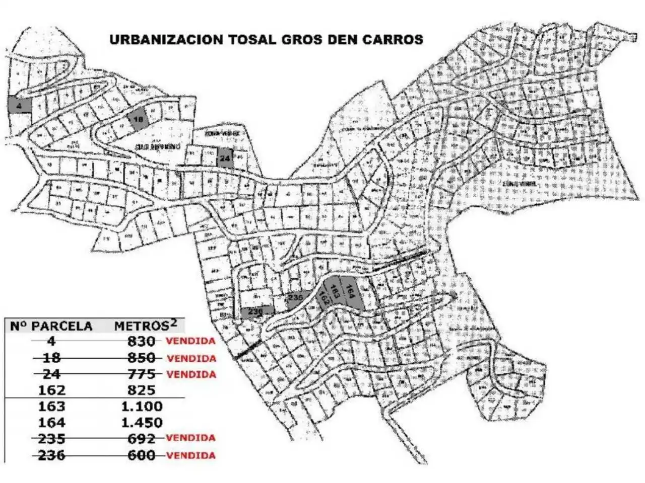 Terreny residencial en venda a Tossal Gross