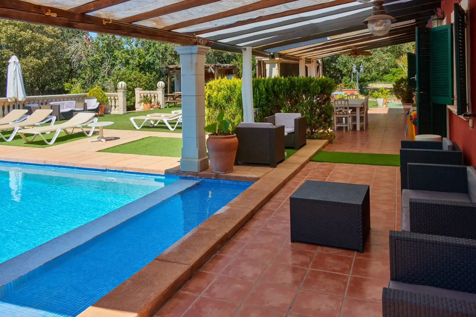 Piscina de Finca rústica en venta en Llucmajor con Aire acondicionado, Jardín privado y Terraza