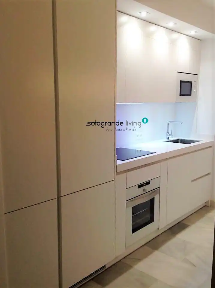 Kitchen of Apartments for rent in Sotogrande  with Air Conditioner, Heating and Terrace