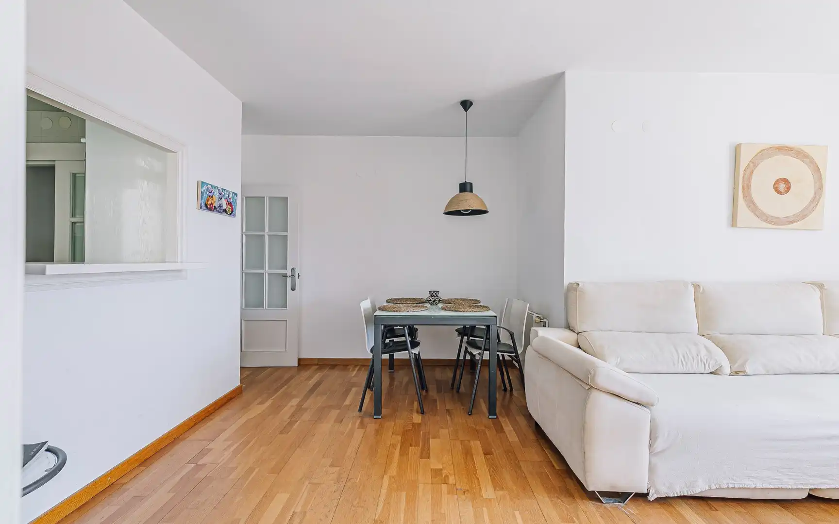 Wohnzimmer von Dachboden zum Verkauf in Barcelona mit Klimaanlage, Terrasse und Möbliert