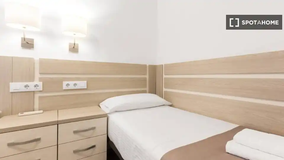 Habitación de Piso de alquiler en Barcelona con Aire acondicionado, Calefacción y Amueblado