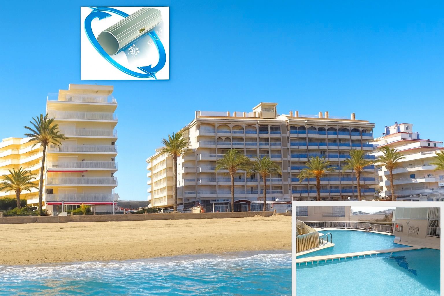 Exterior view of Apartments for rent in Peñíscola / Peníscola  with Air Conditioner, Heating and Terrace