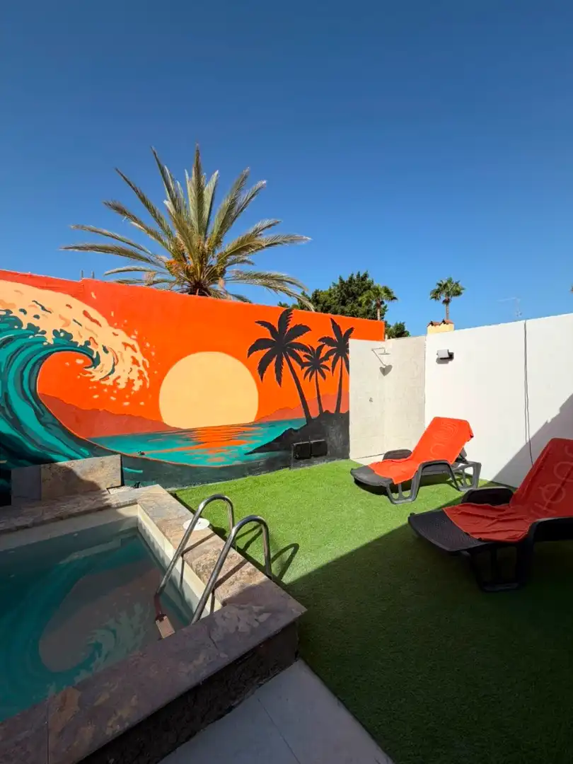 Terrace of Houses for rent in Mogán  with Air Conditioner, Private garden and Terrace