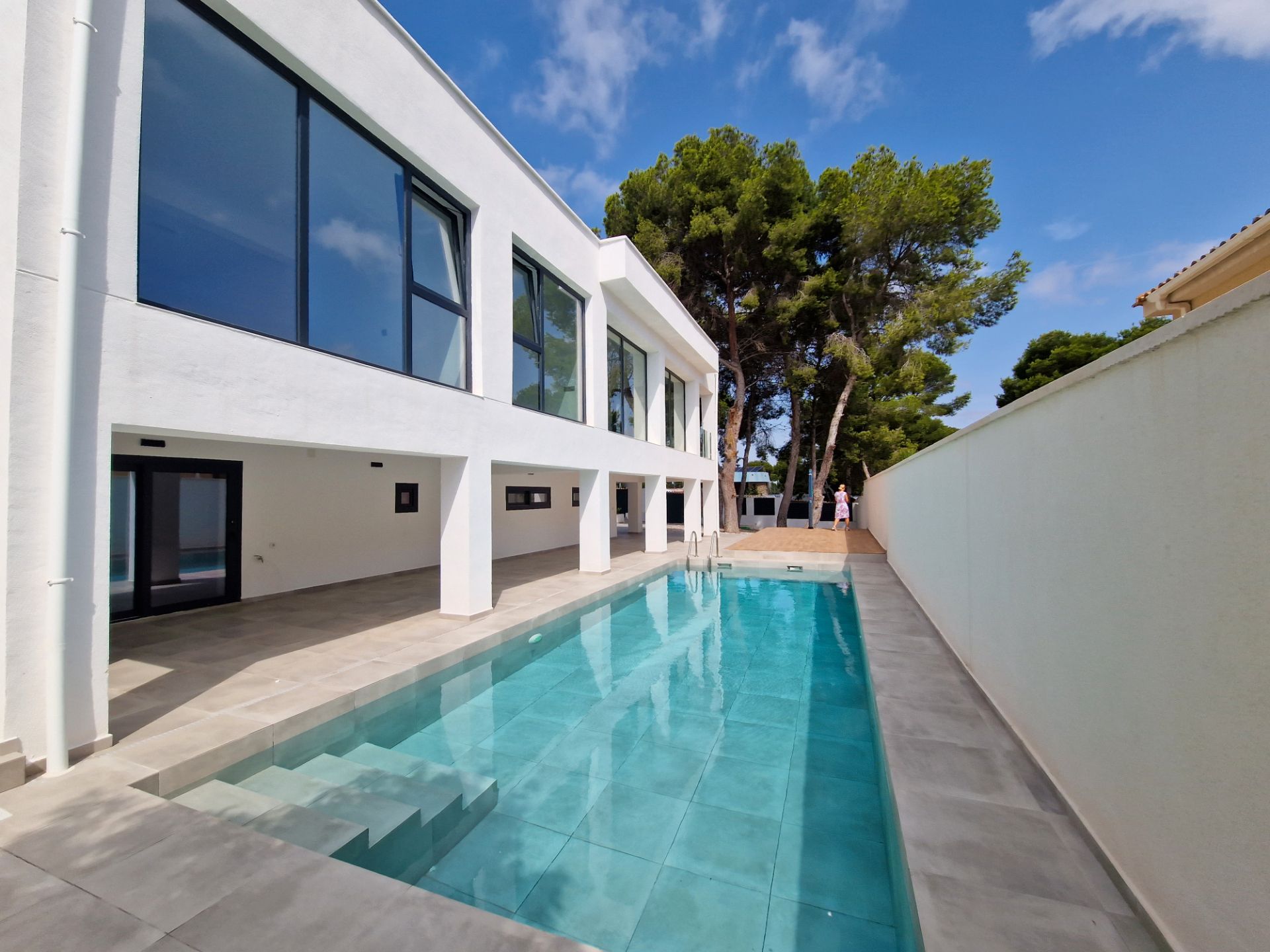 Swimming pool of House or chalet to rent in Torrevieja  with Air Conditioner, Heating and Private garden