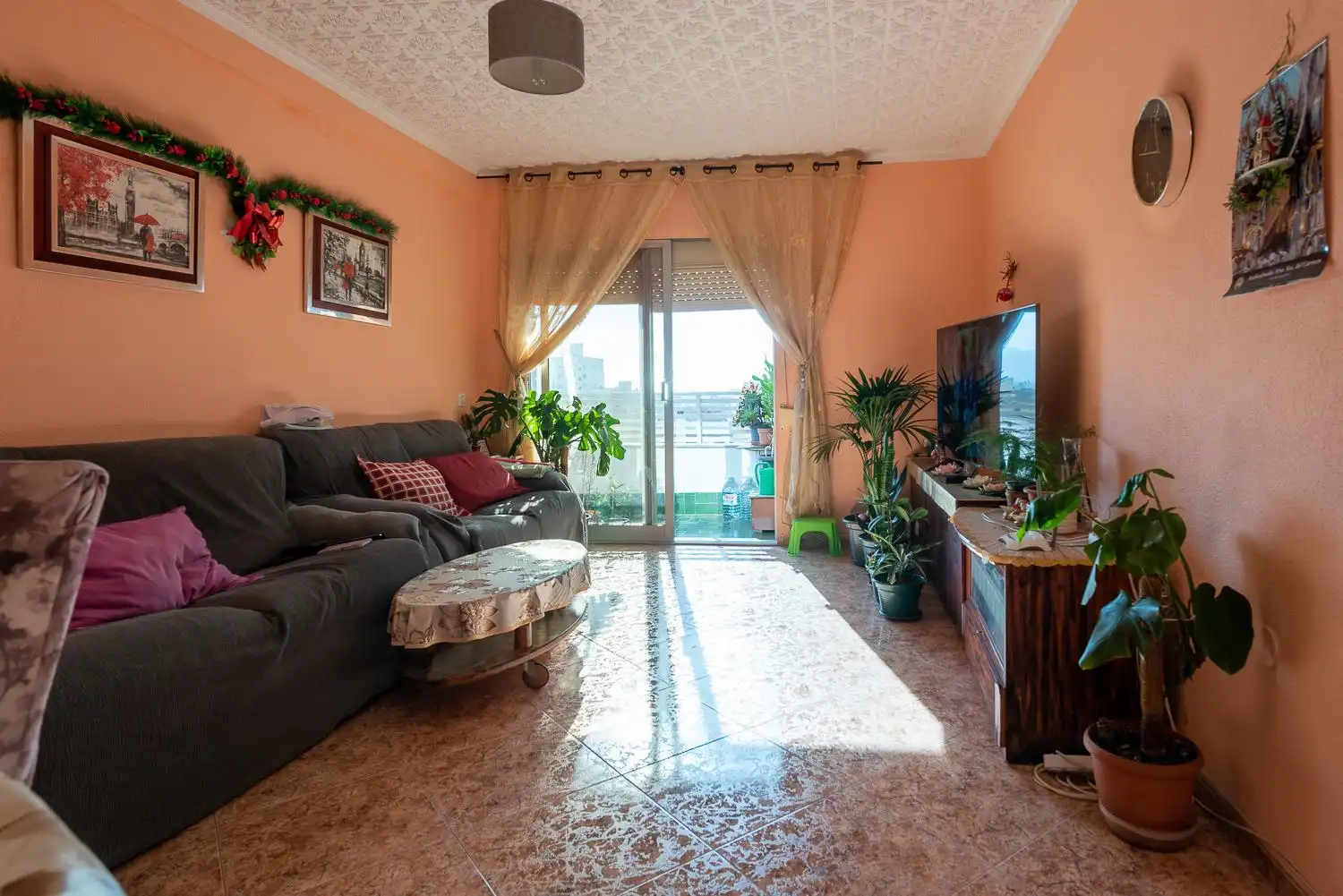 Sala de estar de Piso en venta en Cartagena con Aire acondicionado, Amueblado y Balcón