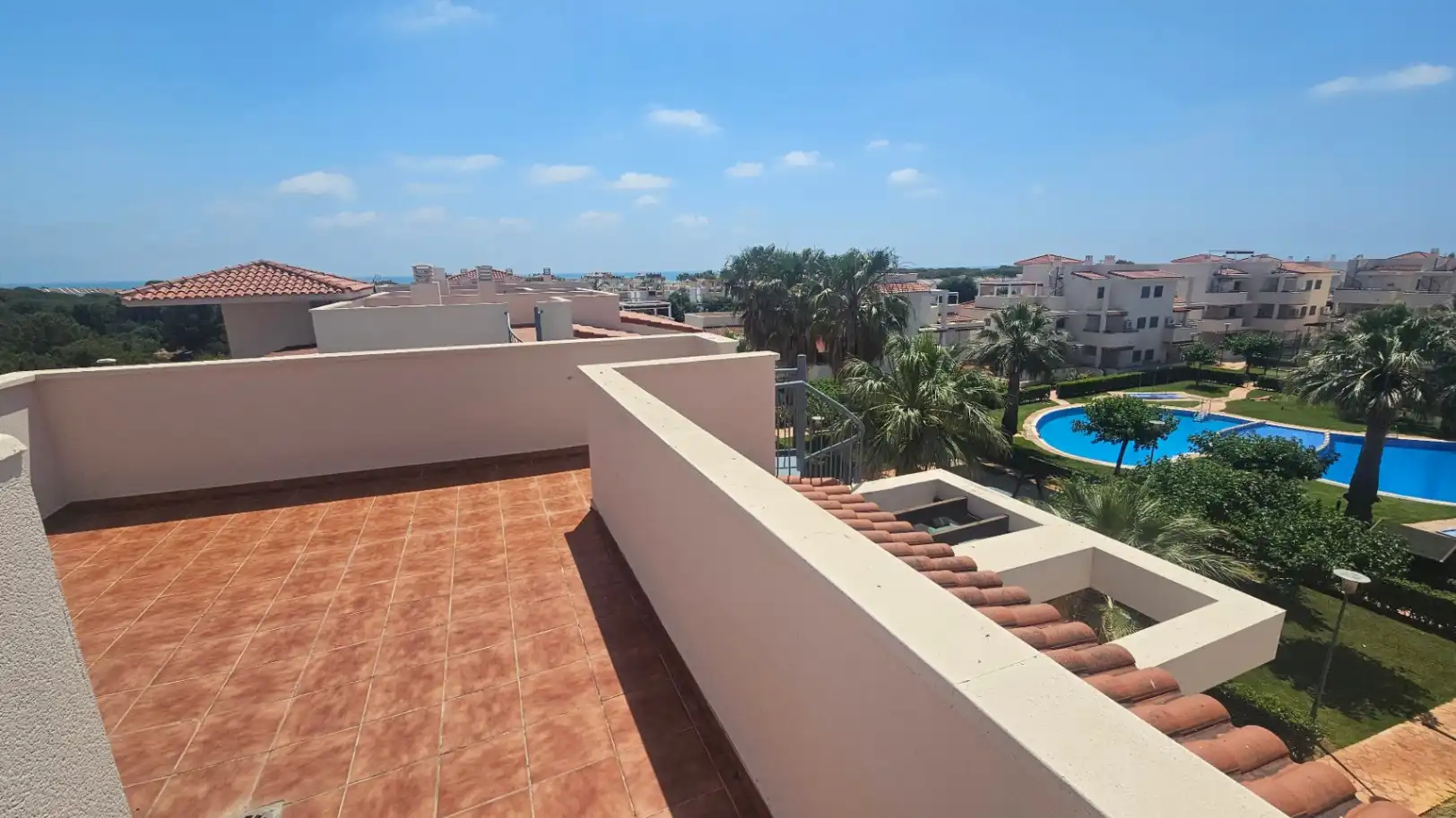 Terrasse von Dachboden zum Verkauf in Alcalà de Xivert mit Klimaanlage, Heizung und Privatgarten