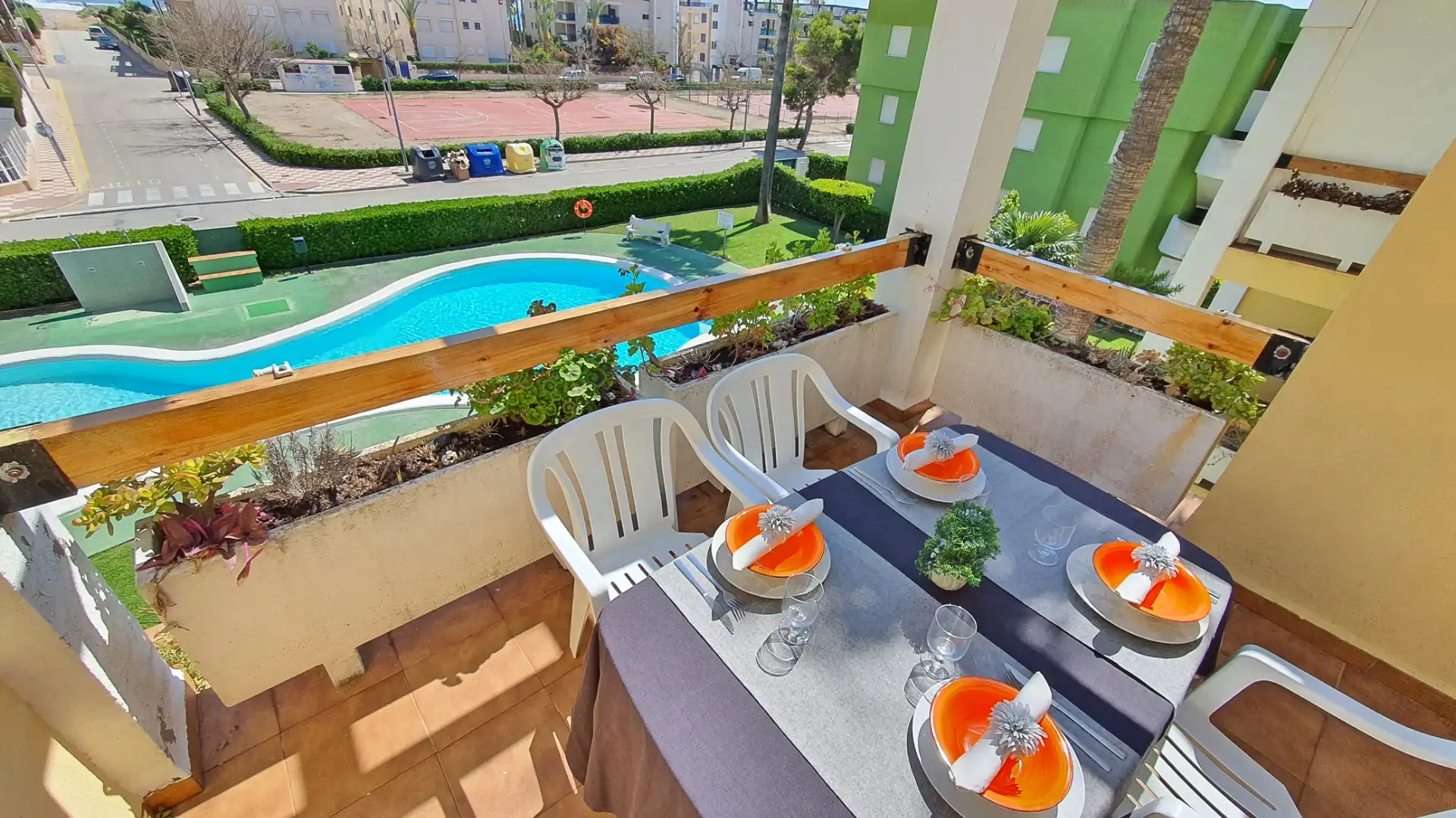 Terraza de Apartamento de alquiler en Xeraco con Terraza, Amueblado y Horno