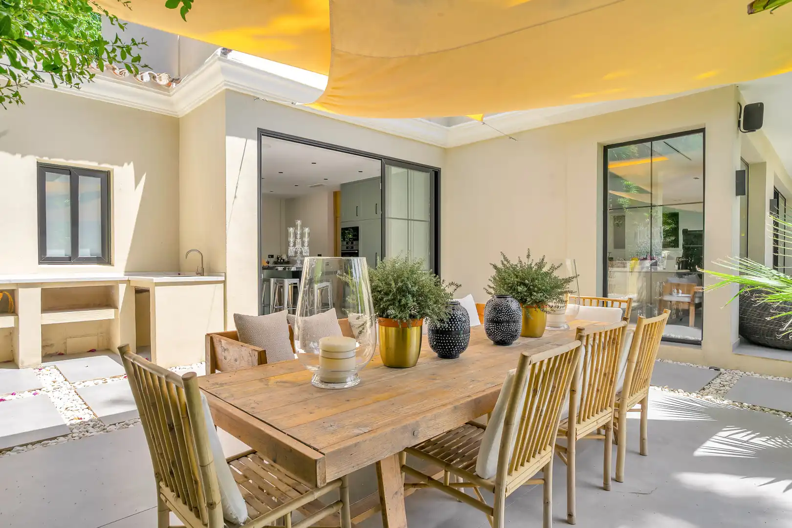 Terrassa de Casa o xalet de lloguer en Marbella amb Aire condicionat, Jardí privat i Terrassa