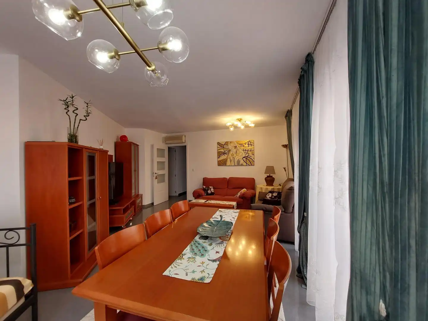 Living room of Flat for rent in Alicante / Alacant  with Air Conditioner and Furnished