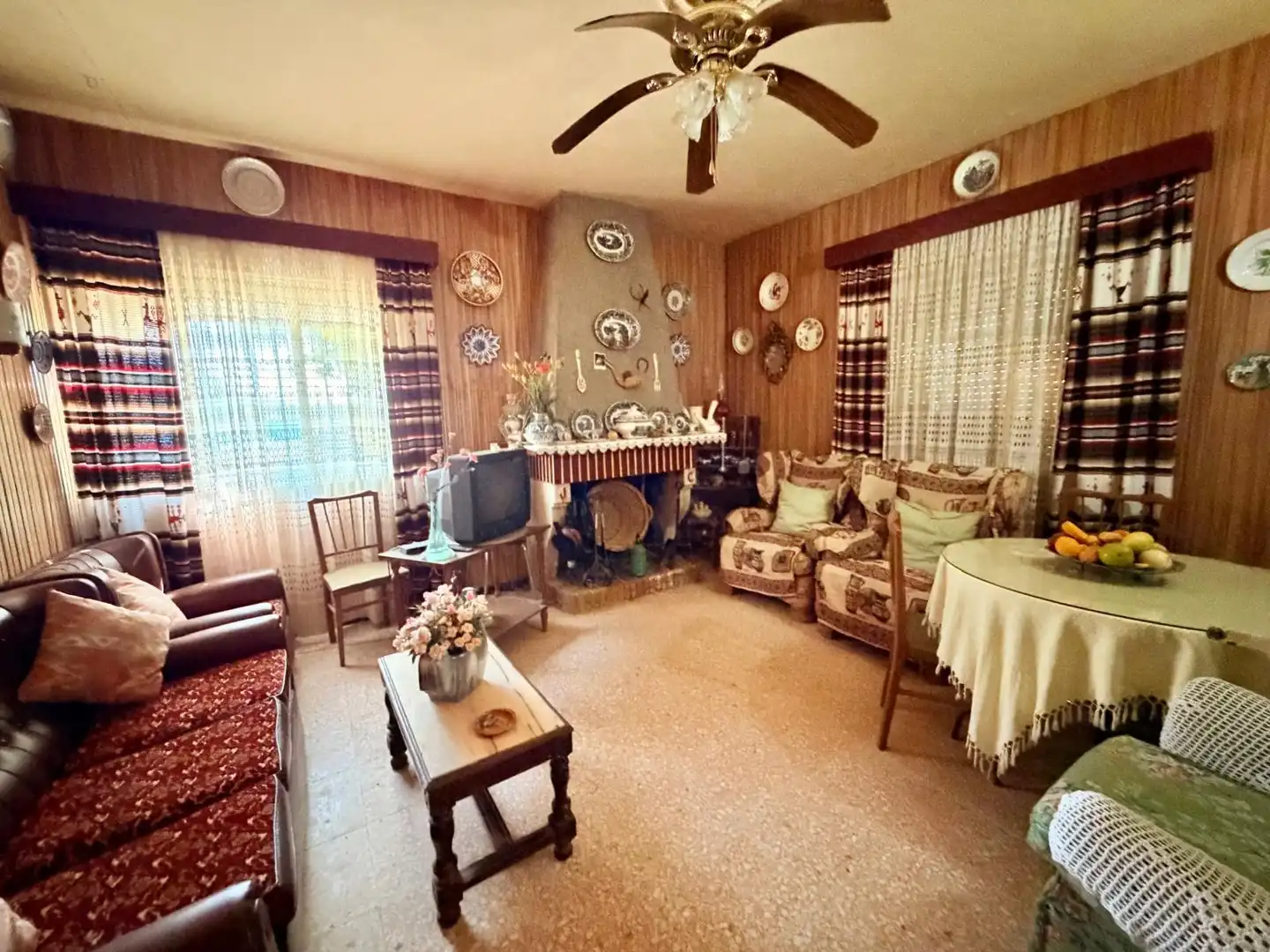 Sala de estar de Casa o chalet en venta en Valverde de Mérida con Jardín privado, Terraza y Trastero