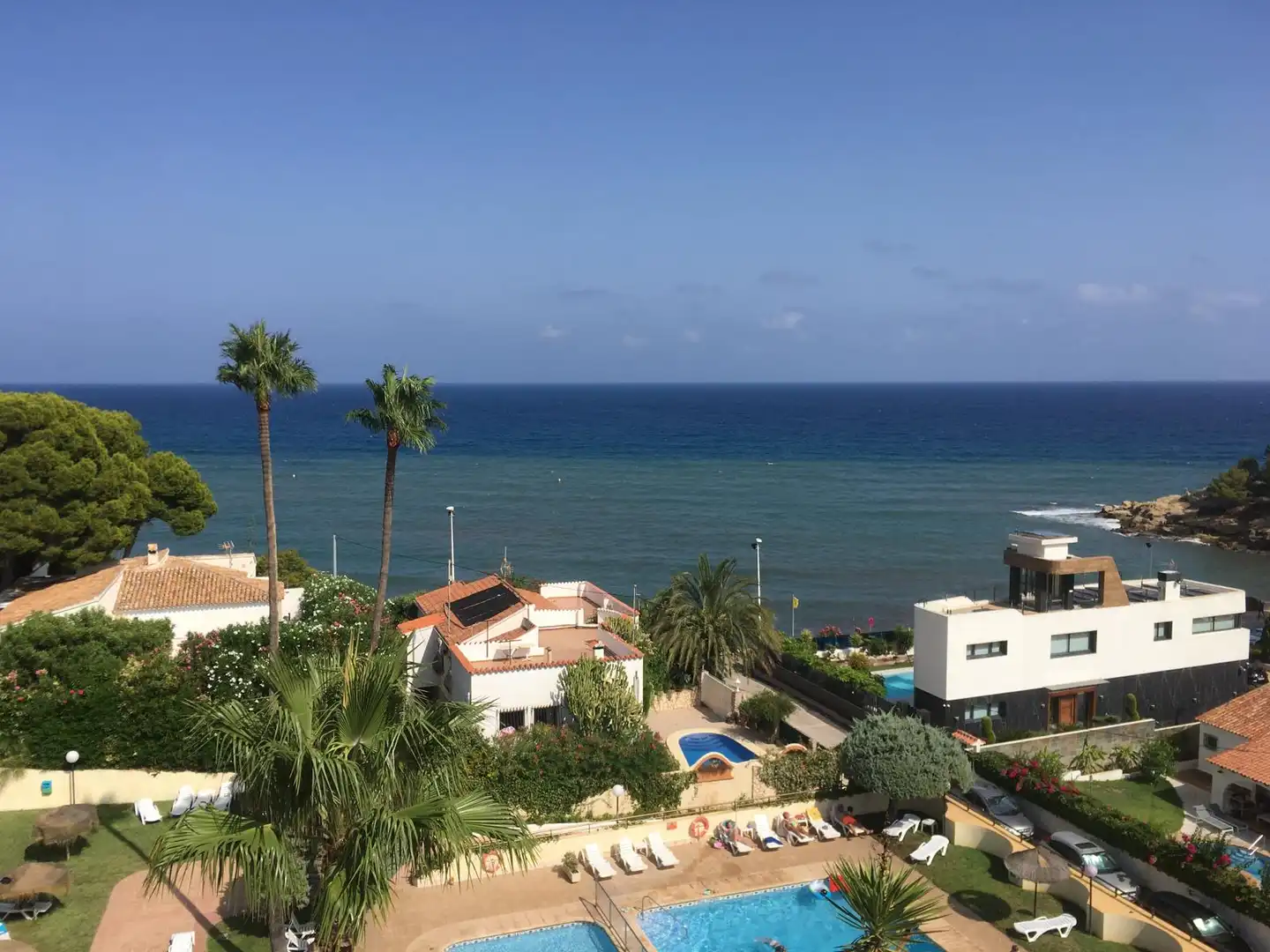 Exterior view of Apartments for sale in Calpe / Calp  with Air Conditioner, Heating and Private garden