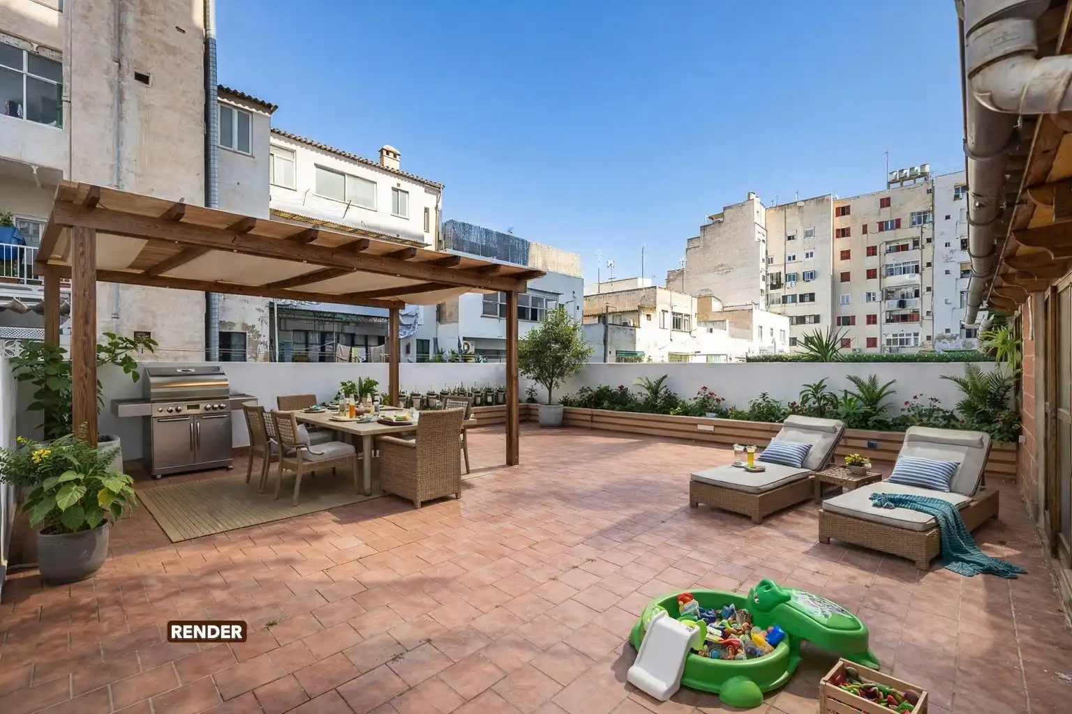 Terrassa de Pis en venda en  Palma de Mallorca amb Terrassa i Balcó