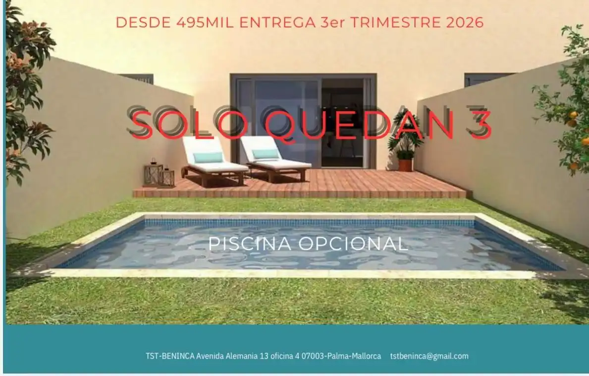 Piscina de Casa adosada en venta en Llubí con Aire acondicionado, Calefacción y Jardín privado