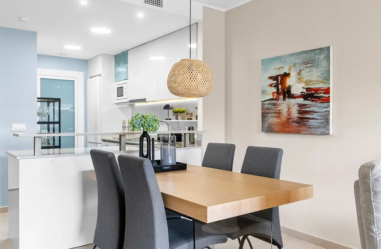 Menjador de Apartament en venda en Orihuela amb Aire condicionat, Calefacció i Jardí privat