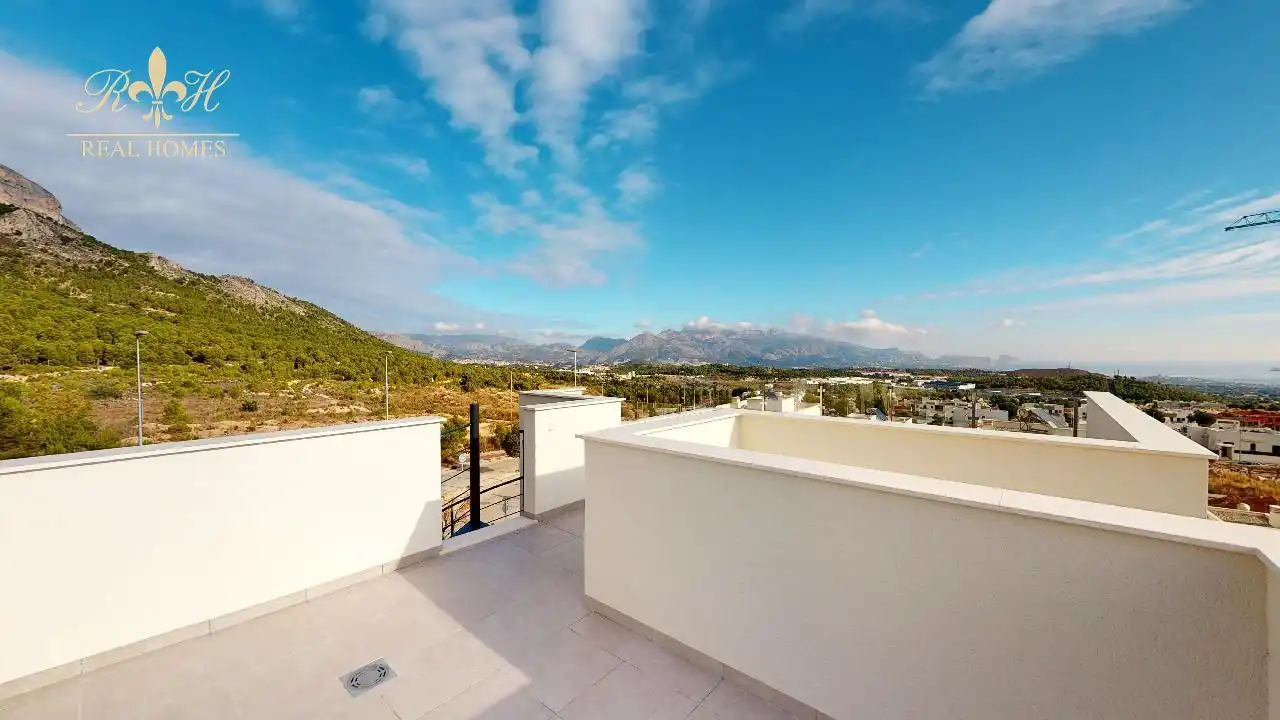 Terraza de Casa o chalet en venta en Polop con Aire acondicionado, Calefacción y Trastero