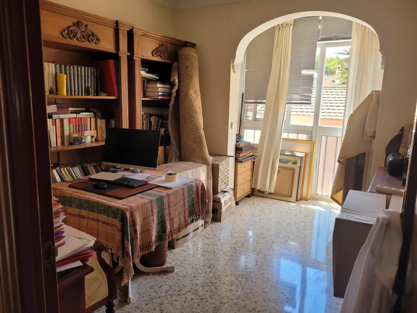 Sala de estar de Piso en venta en Málaga con Amueblado