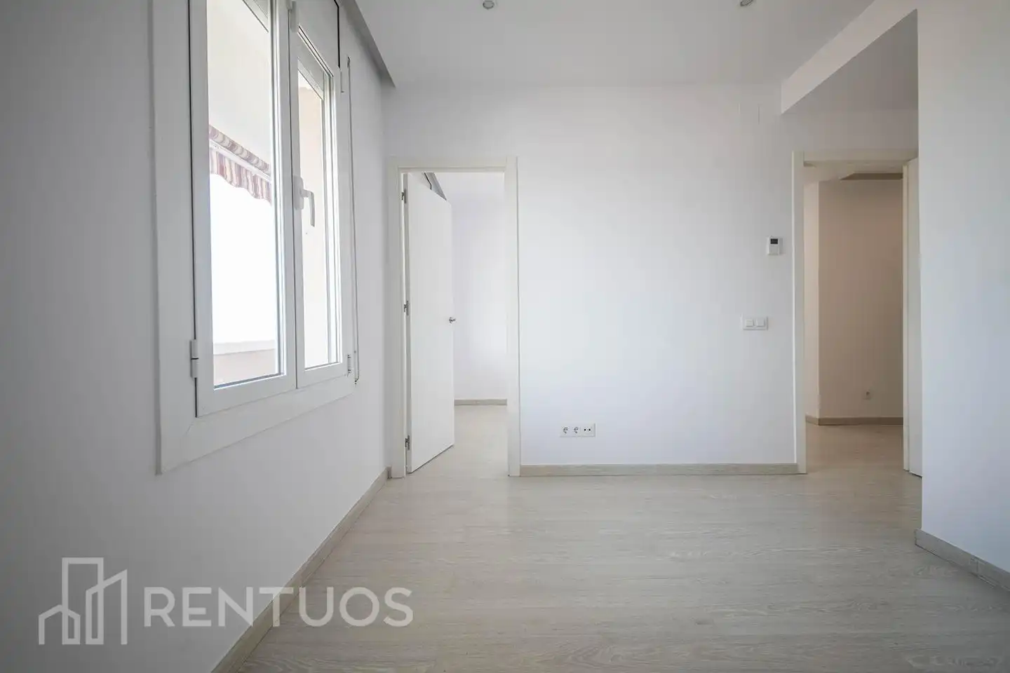 Schlafzimmer von Wohnung zur Miete in Sabadell mit Klimaanlage, Parkett und Terrasse