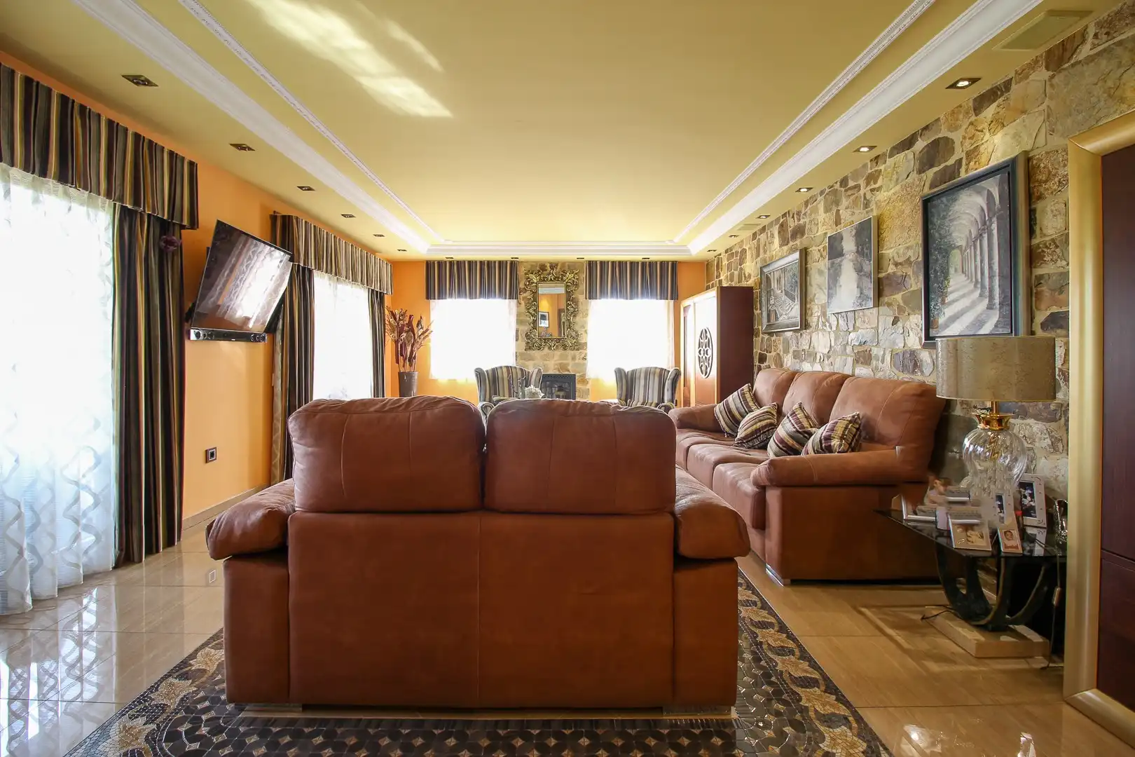 Sala de estar de Casa o chalet en venta en Santa Cruz de Bezana con Calefacción, Jardín privado y Terraza