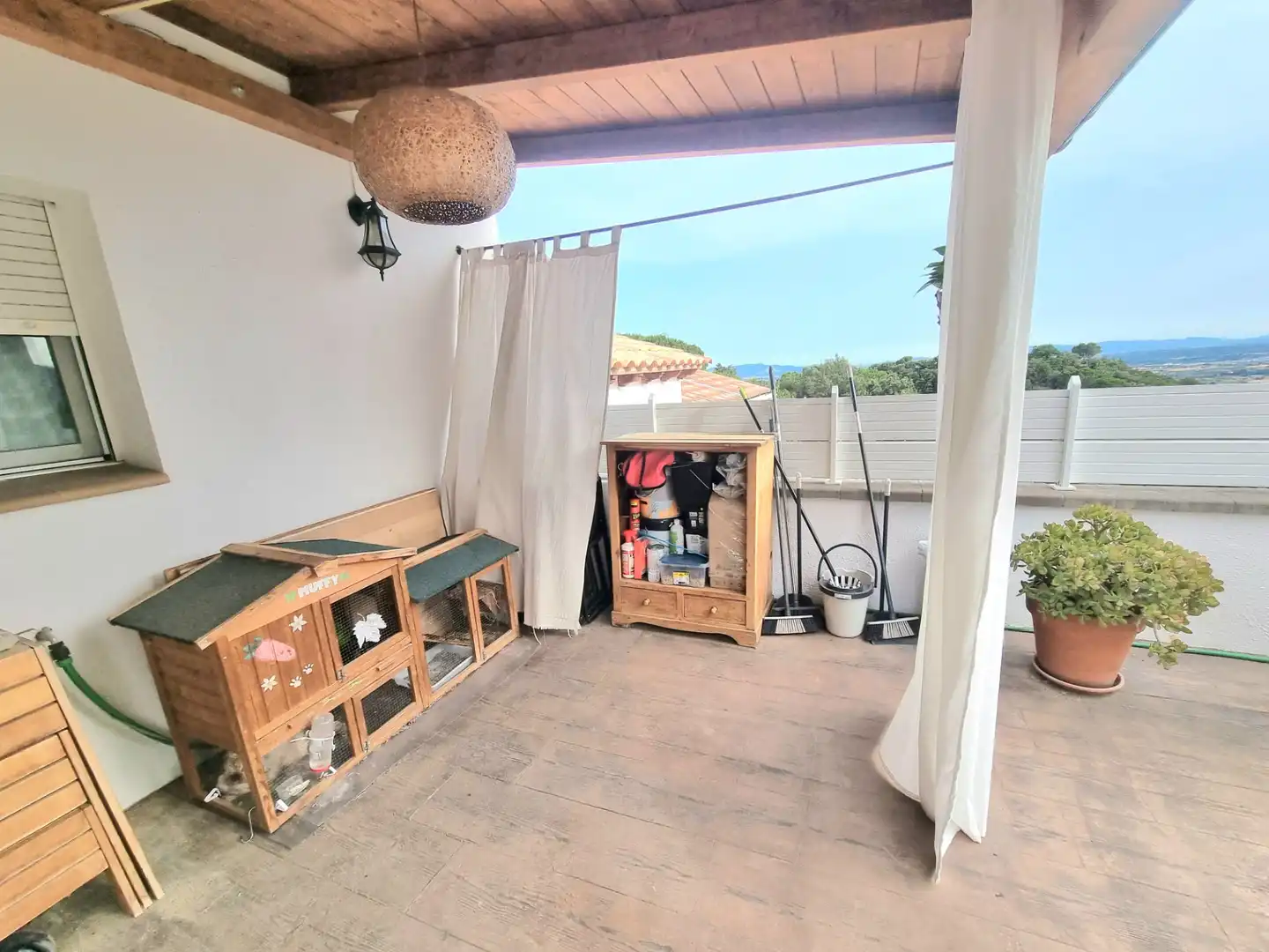 Terrasse von Haus oder Chalet zum Verkauf in Bigues i Riells del Fai mit Klimaanlage, Heizung und Parkett