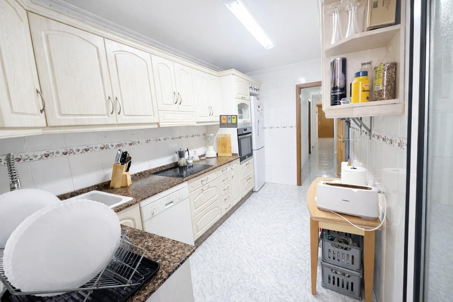 Cuina de Apartament en venda en Calpe / Calp amb Aire condicionat, Terrassa i Balcó