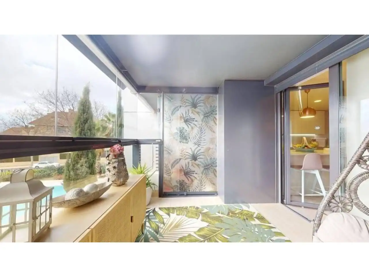 Terrasse von Wohnung zum Verkauf in Boadilla del Monte mit Heizung, Terrasse und Abstellraum