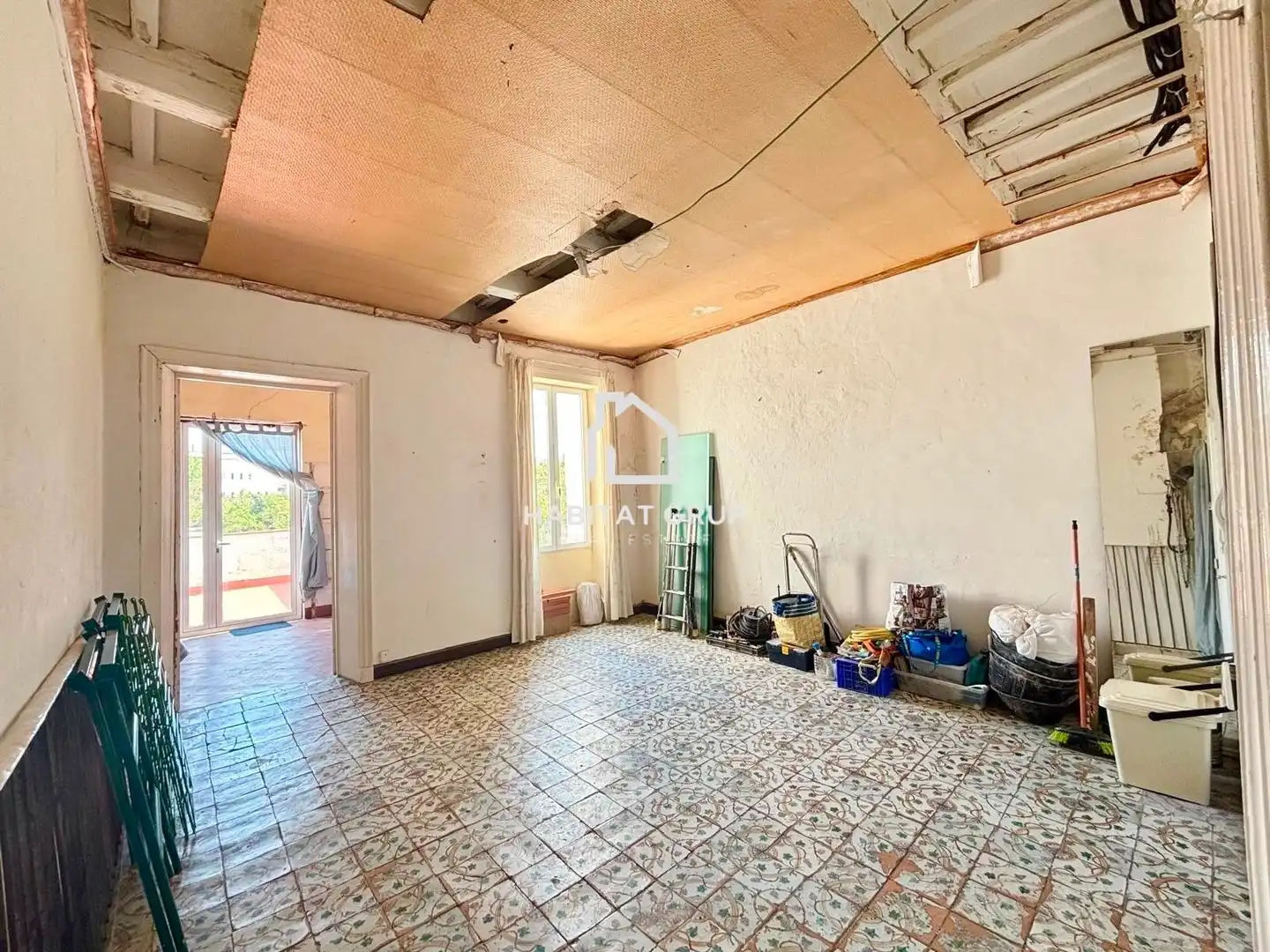 Sala d'estar de Casa adosada en venda en Maó - Mahón amb Calefacció i Terrassa