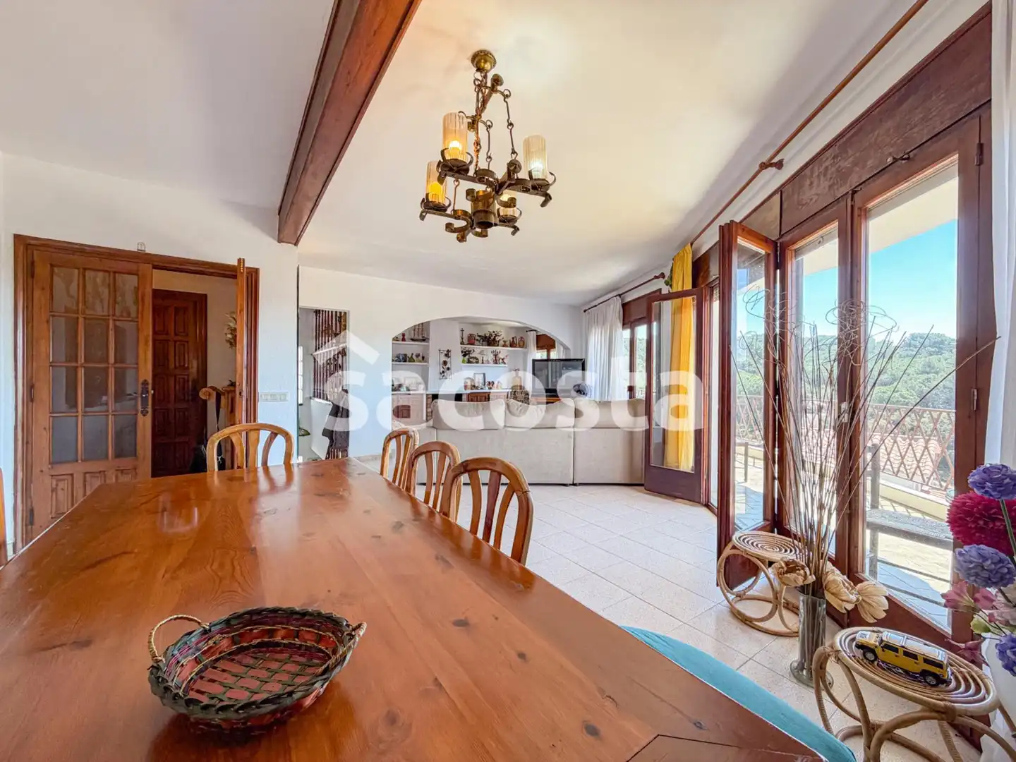 Sala de estar de Casa o chalet en venta en Lloret de Mar con Calefacción, Jardín privado y Trastero