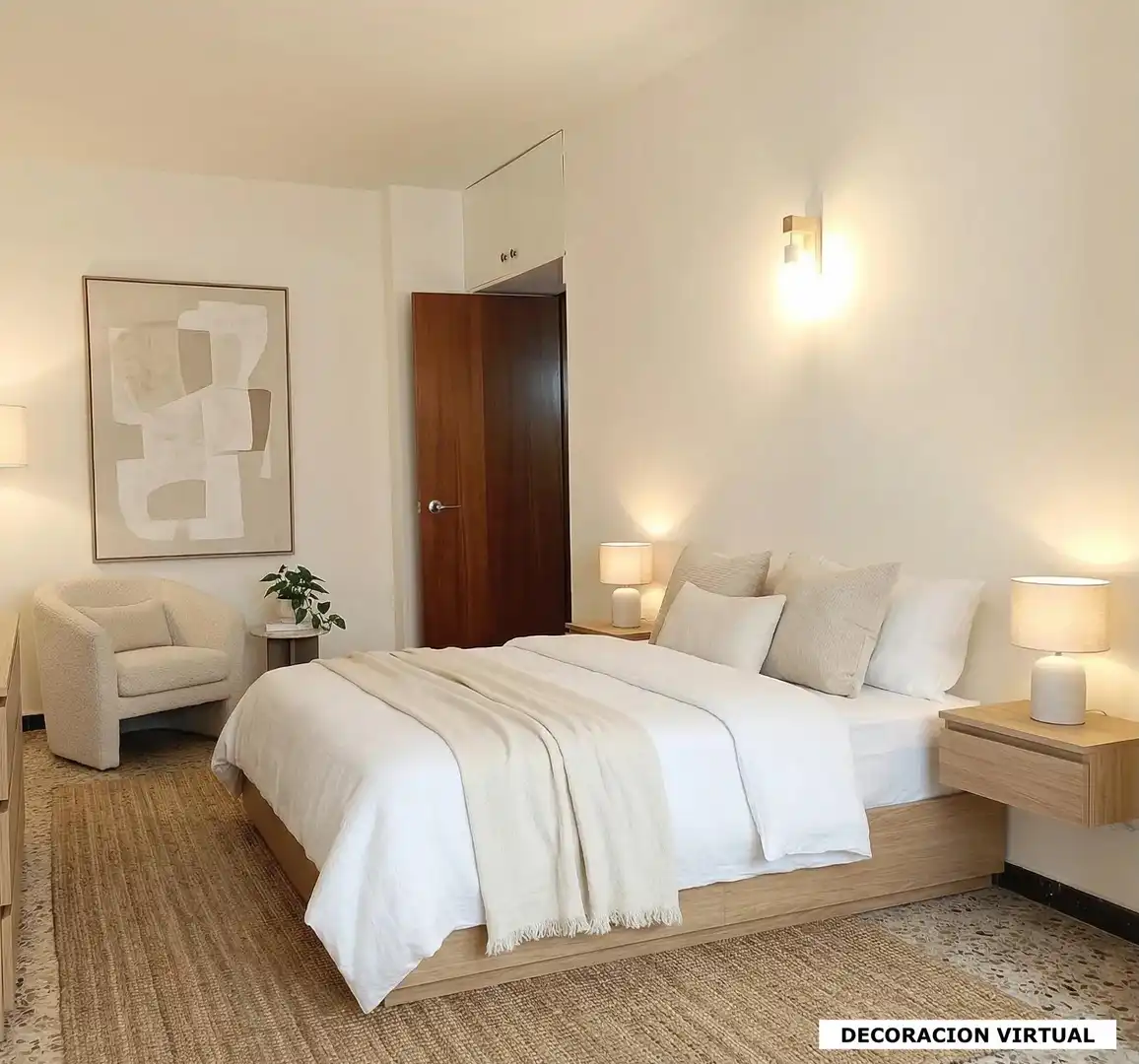 Bedroom of Flat for sale in Zaragoza  with Heating, Terrace and Balcony