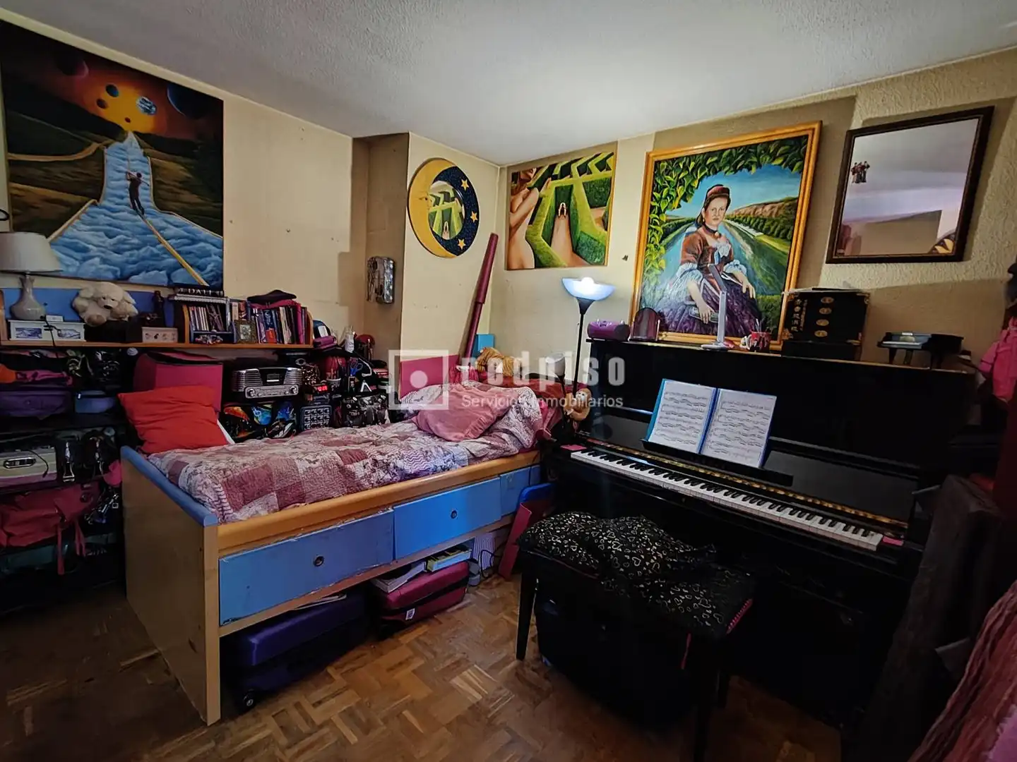 Schlafzimmer von Wohnung zum Verkauf in Madrid mit Klimaanlage, Heizung und Privatgarten