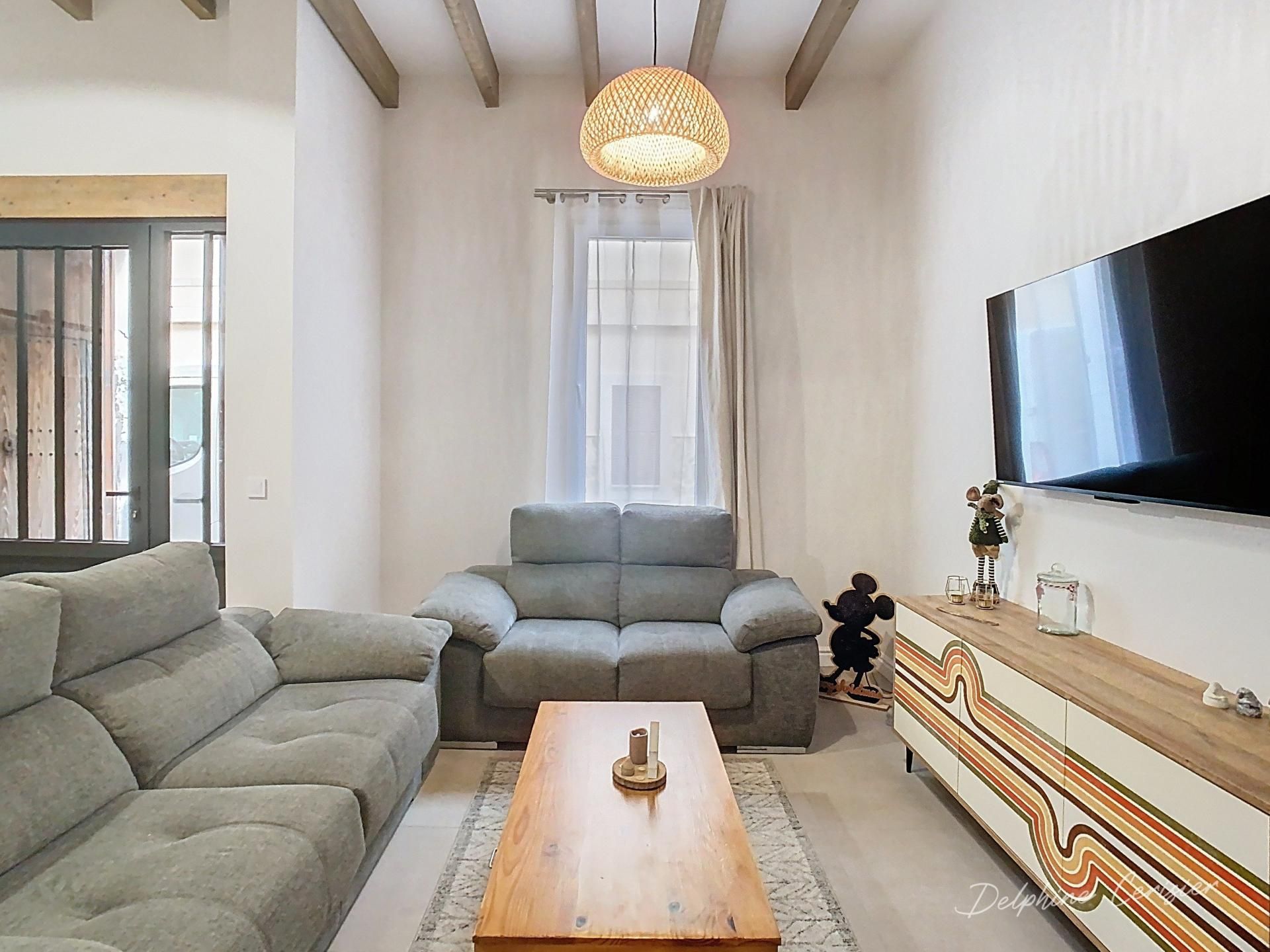 Sala d'estar de Casa adosada en venda en Manacor