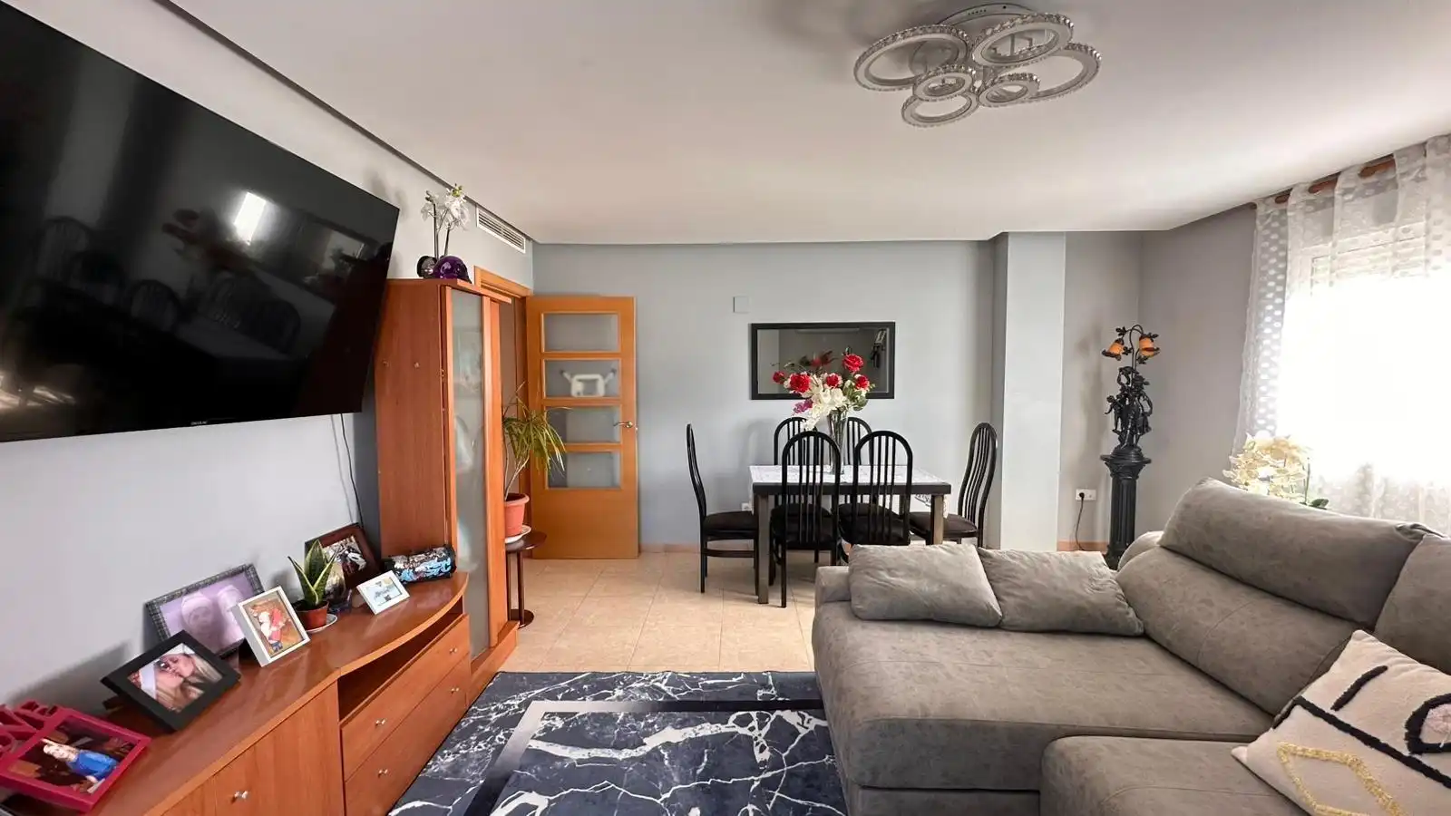 Sala de estar de Piso en venta en Massalavés con Aire acondicionado, Trastero y Amueblado
