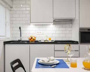 Kitchen of Study to share in  Madrid Capital  with Air Conditioner and Terrace