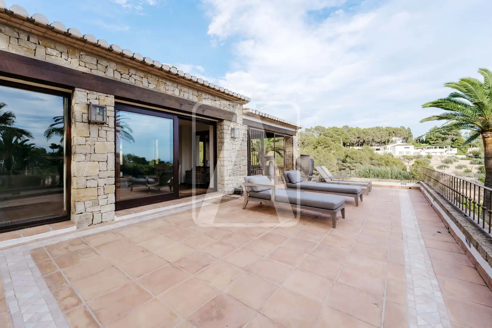 Terraza de Finca rústica en venta en Benissa con Aire acondicionado, Calefacción y Jardín privado