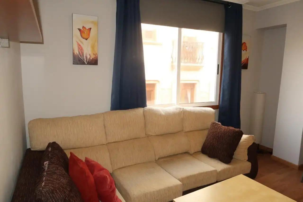 Living room of Flat for rent in A Coruña Capital   with Parquet flooring and Furnished