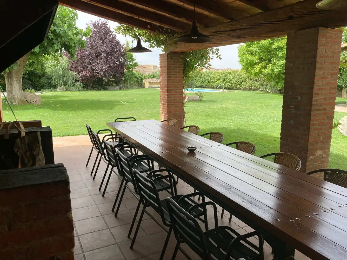 Terrassa de Casa o xalet en venda en Vilanova de Bellpuig amb Calefacció, Jardí privat i Piscina
