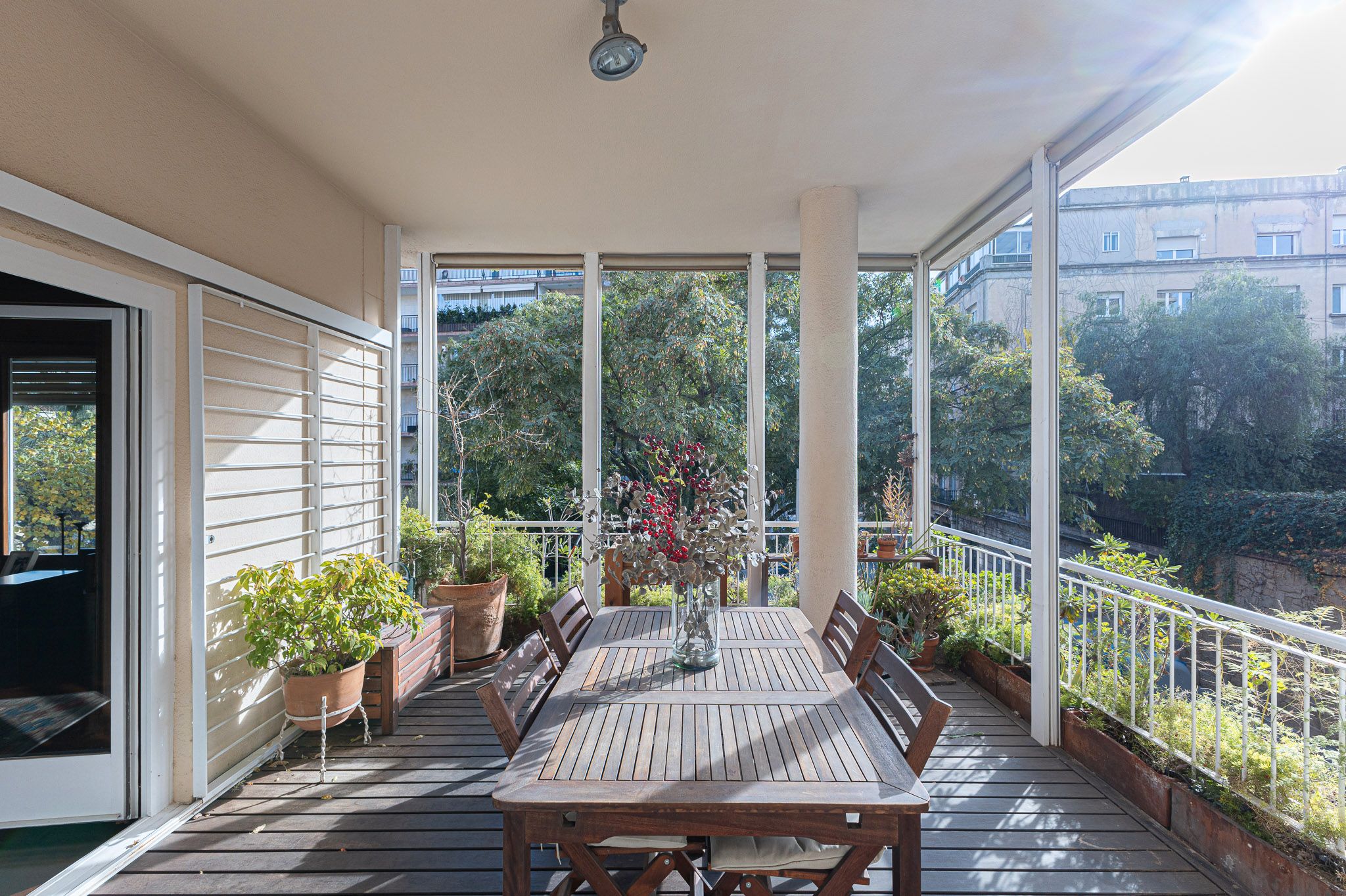 Terrace of Apartment for sale in  Barcelona Capital  with Air Conditioner, Heating and Private garden