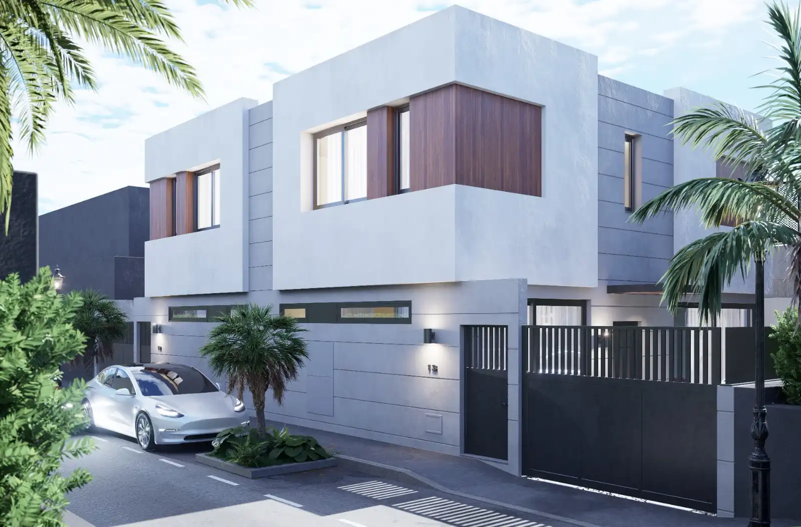 Vista exterior de Casa adosada en venta en Tacoronte con Balcón