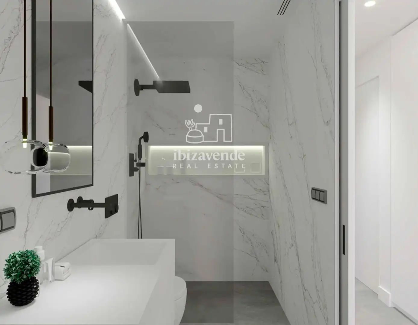 Bathroom of Attic for sale in Sant Antoni de Portmany  with Heating, Private garden and Terrace