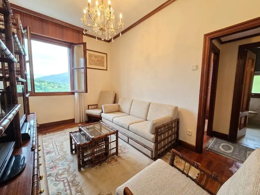 Living room of Flat for sale in Bilbao   with Furnished