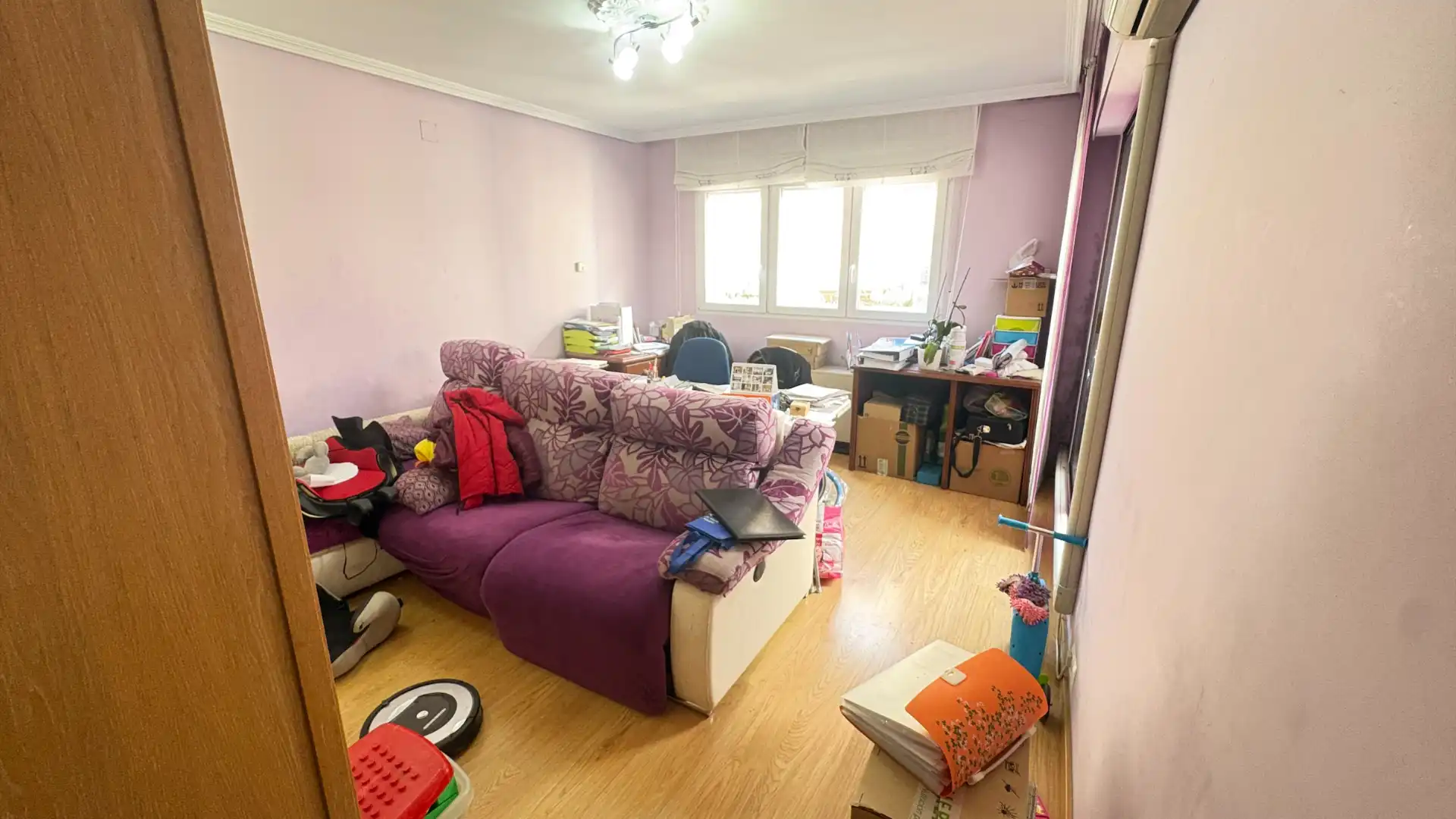 Sala d'estar de Àtic en venda en Valladolid Capital amb Aire condicionat, Calefacció i Parquet