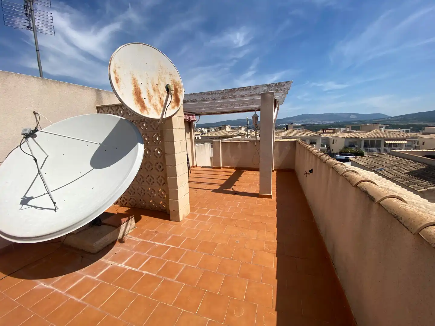 Terrace of Detached homes for sale in Castalla  with Air Conditioner, Private garden and Terrace
