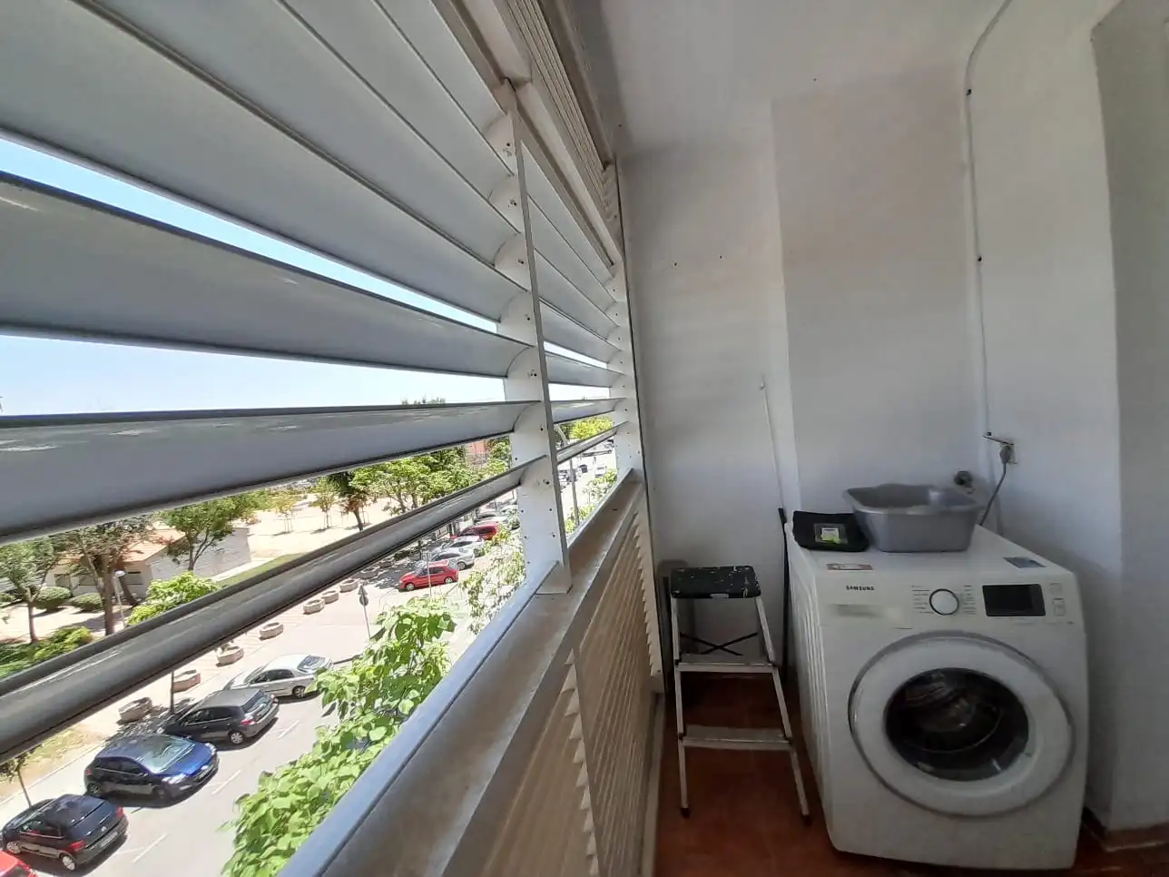 Balcony of Flat for sale in Madrid  with Air Conditioner, Heating and Storage room