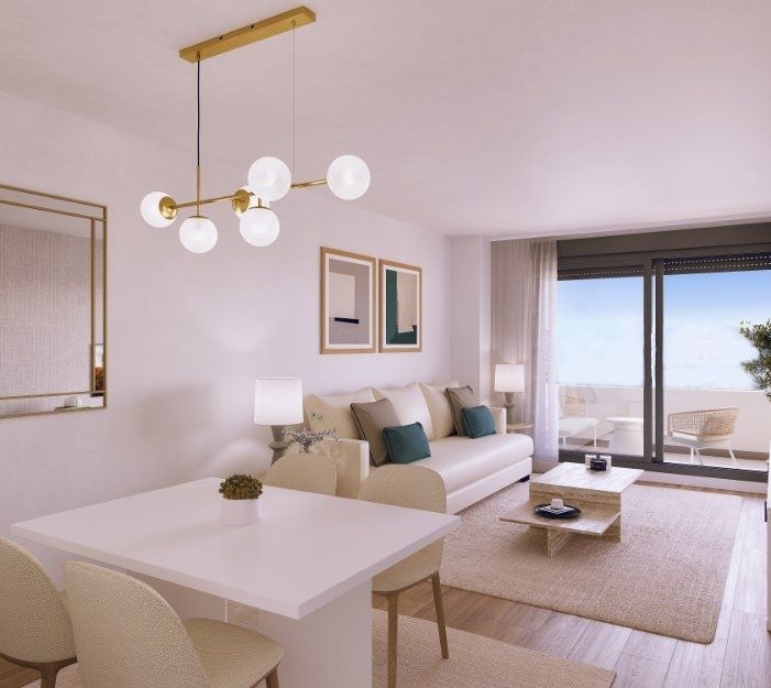 Living room of Flat for sale in Pontevedra Capital   with Heating, Terrace and Storage room