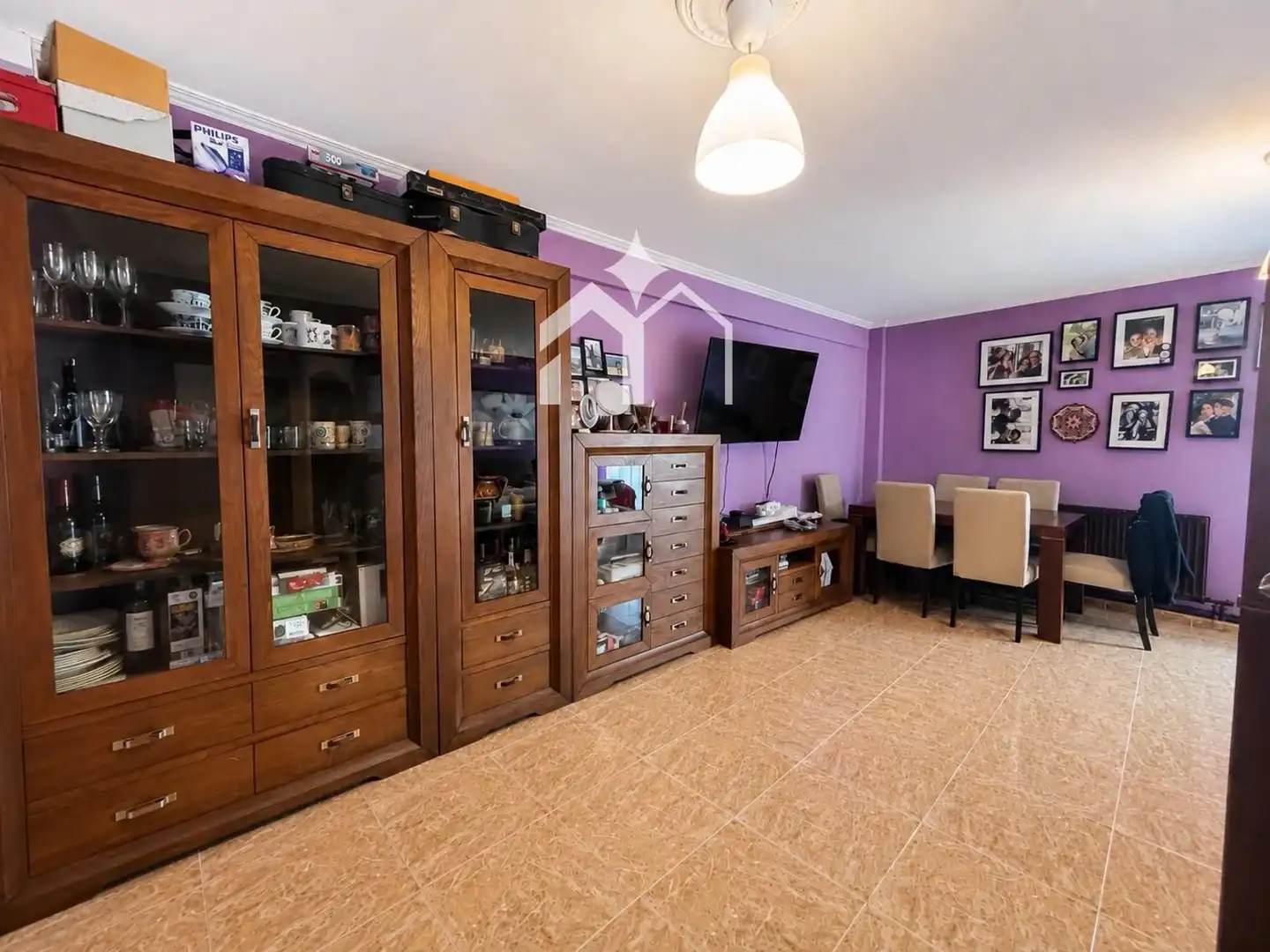 Living room of Flat for sale in Marín  with Heating, Storage room and Furnished