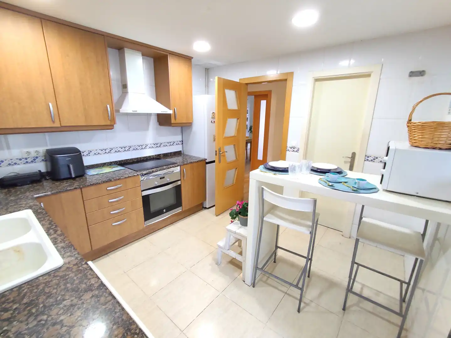 Kitchen of Flat for sale in Puçol  with Air Conditioner, Parquet flooring and Terrace