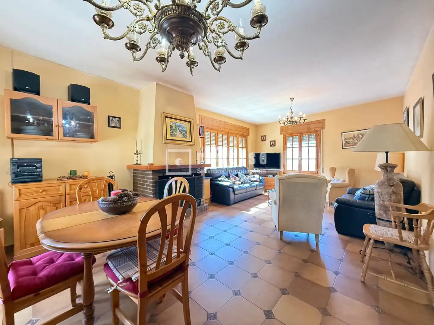 Living room of Houses for sale in Otero de Herreros  with Heating and Terrace