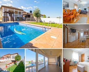 Exterior view of House or chalet for sale in Dos Hermanas  with Private garden, Terrace and Swimming Pool