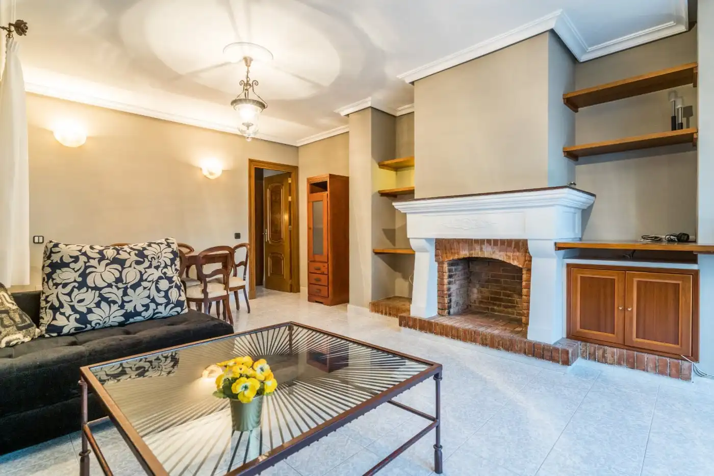 Sala d'estar de Pis de lloguer en  Almería Capital amb Aire condicionat, Terrassa i Alarma